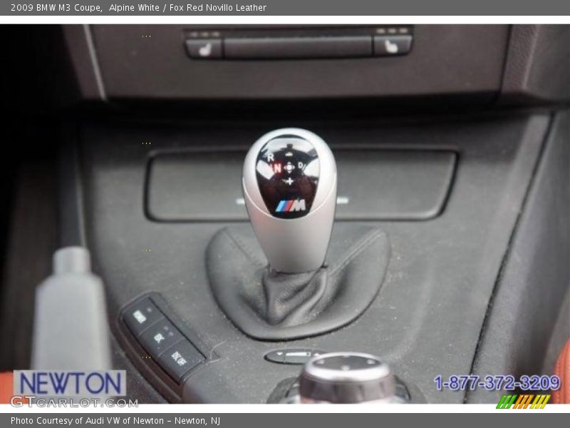Alpine White / Fox Red Novillo Leather 2009 BMW M3 Coupe