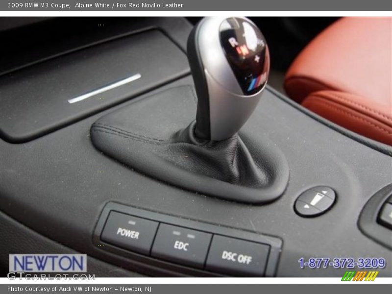 Alpine White / Fox Red Novillo Leather 2009 BMW M3 Coupe