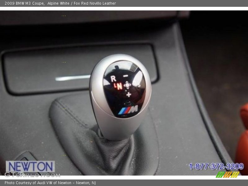 Alpine White / Fox Red Novillo Leather 2009 BMW M3 Coupe