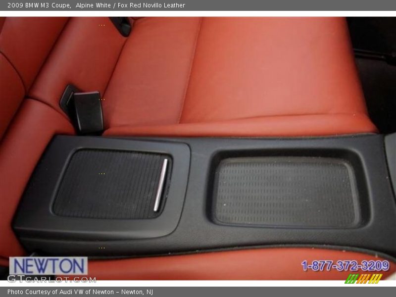 Alpine White / Fox Red Novillo Leather 2009 BMW M3 Coupe
