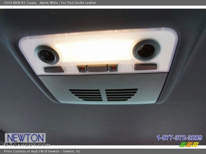 Alpine White / Fox Red Novillo Leather 2009 BMW M3 Coupe