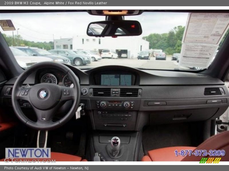 Alpine White / Fox Red Novillo Leather 2009 BMW M3 Coupe