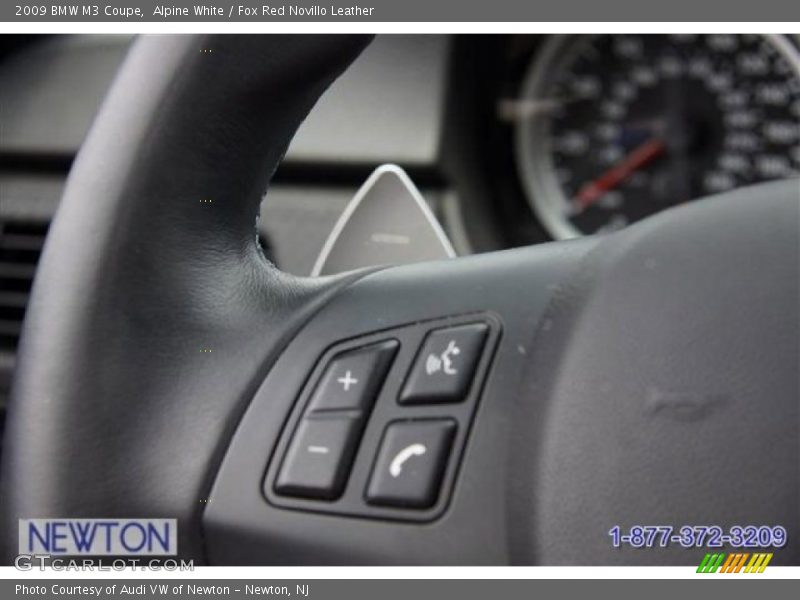 Alpine White / Fox Red Novillo Leather 2009 BMW M3 Coupe