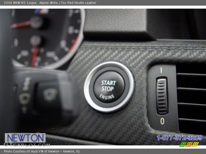 Alpine White / Fox Red Novillo Leather 2009 BMW M3 Coupe