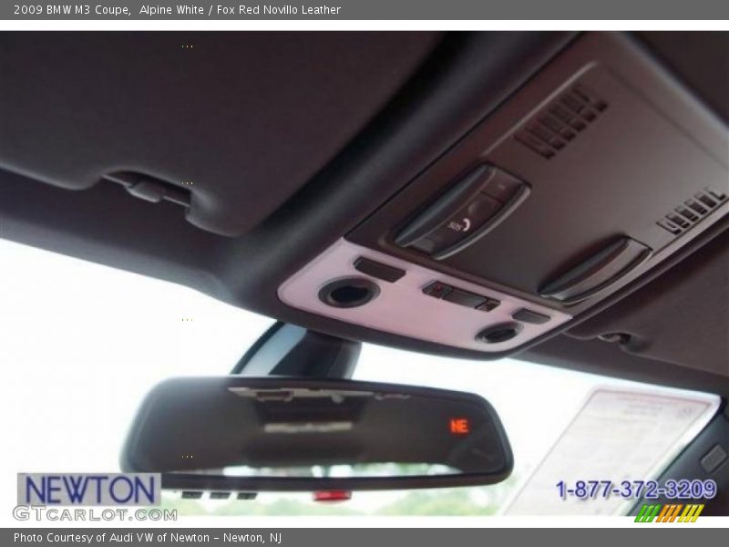 Alpine White / Fox Red Novillo Leather 2009 BMW M3 Coupe