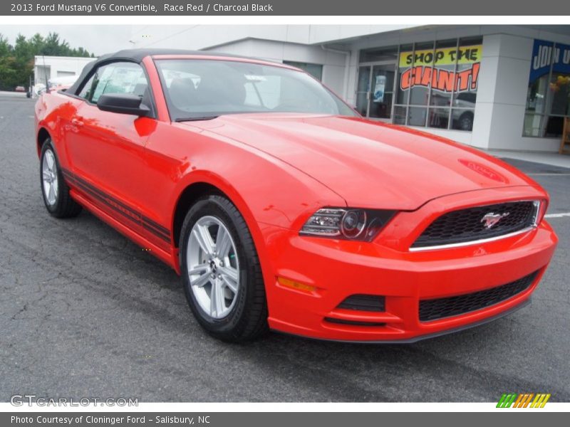 Race Red / Charcoal Black 2013 Ford Mustang V6 Convertible