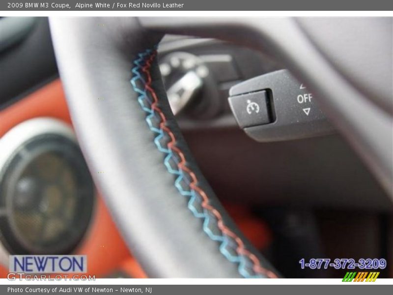 Alpine White / Fox Red Novillo Leather 2009 BMW M3 Coupe