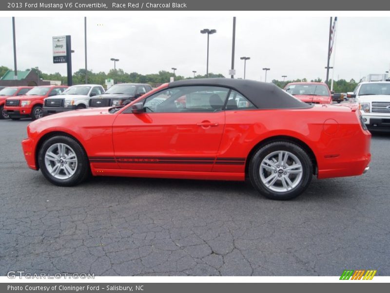 Race Red / Charcoal Black 2013 Ford Mustang V6 Convertible