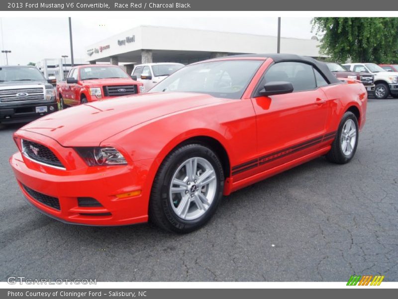 Race Red / Charcoal Black 2013 Ford Mustang V6 Convertible