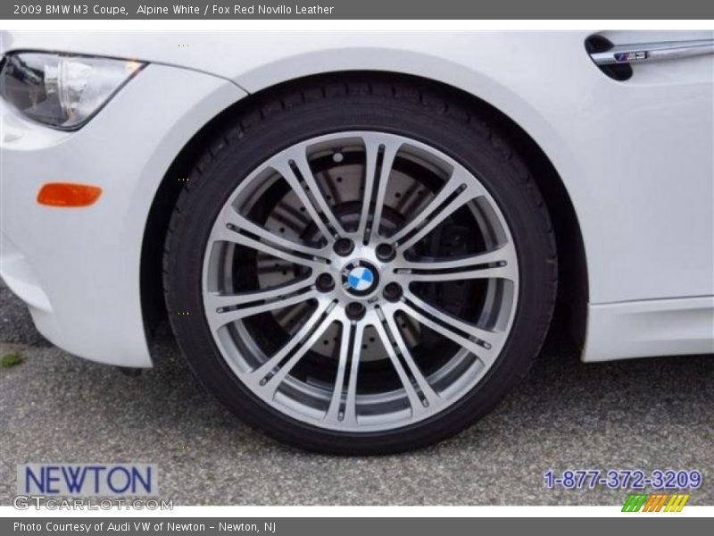 Alpine White / Fox Red Novillo Leather 2009 BMW M3 Coupe
