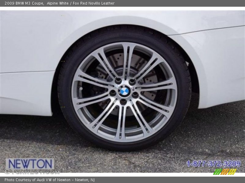 Alpine White / Fox Red Novillo Leather 2009 BMW M3 Coupe