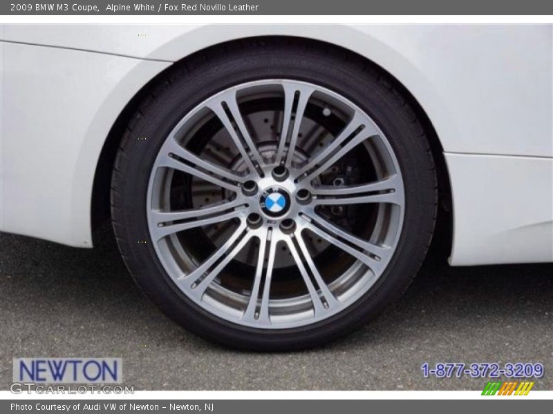 Alpine White / Fox Red Novillo Leather 2009 BMW M3 Coupe