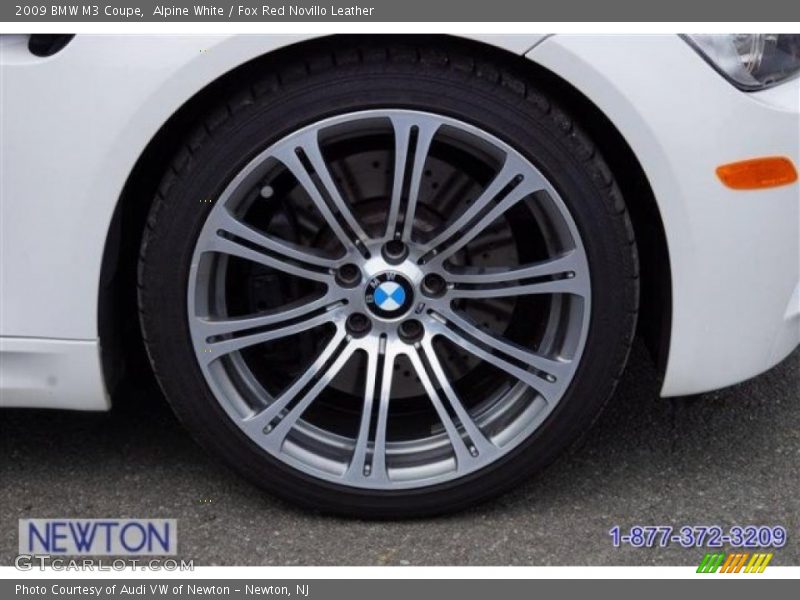 Alpine White / Fox Red Novillo Leather 2009 BMW M3 Coupe