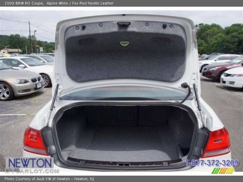 Alpine White / Fox Red Novillo Leather 2009 BMW M3 Coupe
