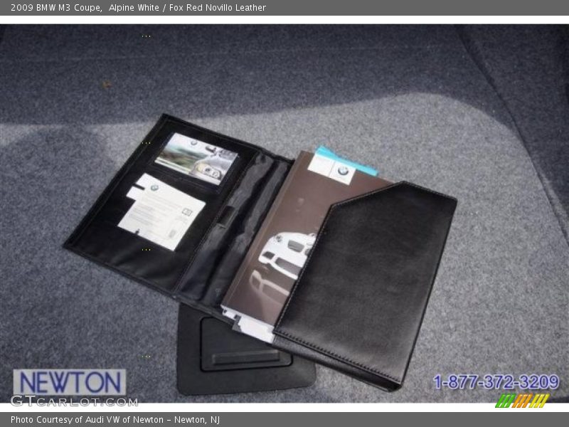Alpine White / Fox Red Novillo Leather 2009 BMW M3 Coupe
