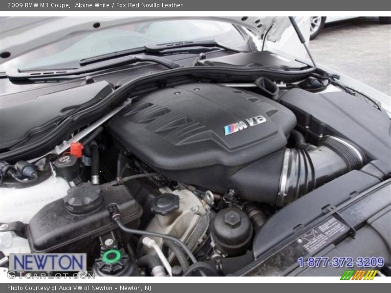 Alpine White / Fox Red Novillo Leather 2009 BMW M3 Coupe