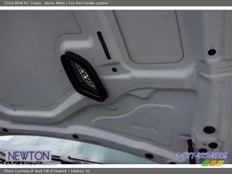 Alpine White / Fox Red Novillo Leather 2009 BMW M3 Coupe