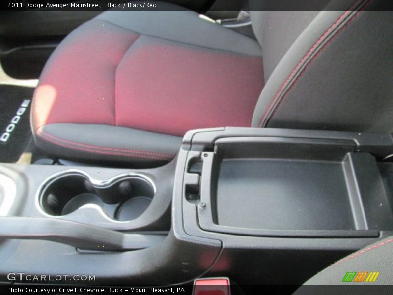 Black / Black/Red 2011 Dodge Avenger Mainstreet