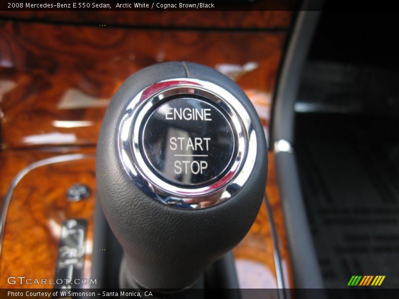 Arctic White / Cognac Brown/Black 2008 Mercedes-Benz E 550 Sedan
