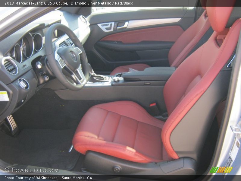  2013 C 350 Coupe Red/Black Interior