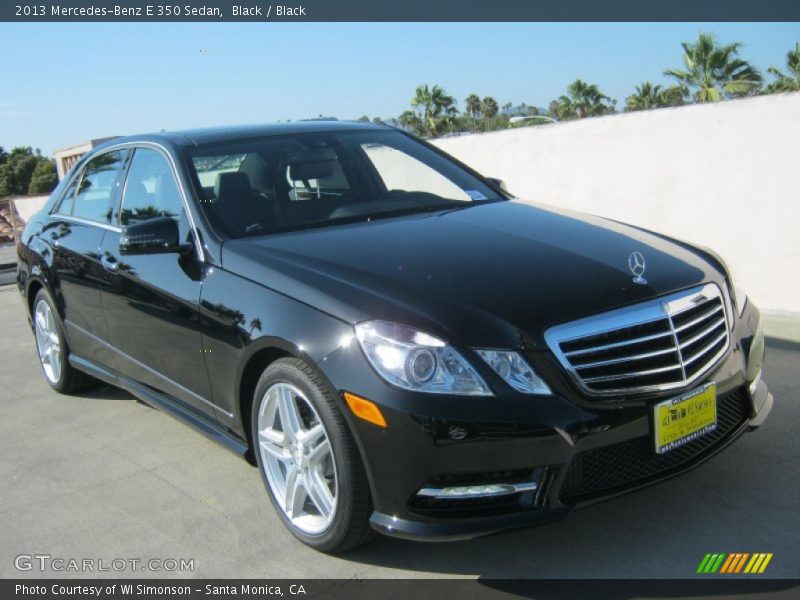 Black / Black 2013 Mercedes-Benz E 350 Sedan