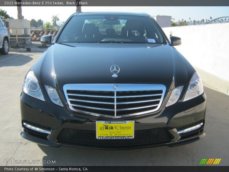 Black / Black 2013 Mercedes-Benz E 350 Sedan