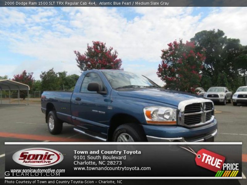 Atlantic Blue Pearl / Medium Slate Gray 2006 Dodge Ram 1500 SLT TRX Regular Cab 4x4