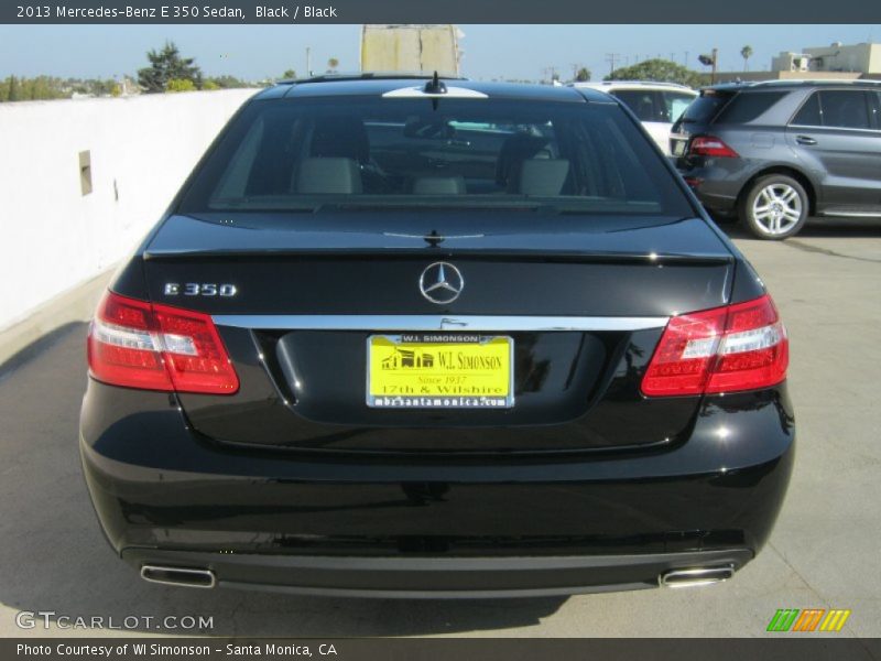 Black / Black 2013 Mercedes-Benz E 350 Sedan