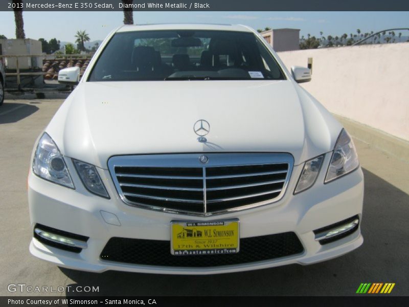 Diamond White Metallic / Black 2013 Mercedes-Benz E 350 Sedan