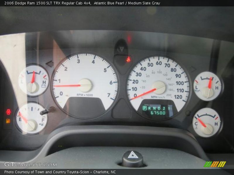 Atlantic Blue Pearl / Medium Slate Gray 2006 Dodge Ram 1500 SLT TRX Regular Cab 4x4