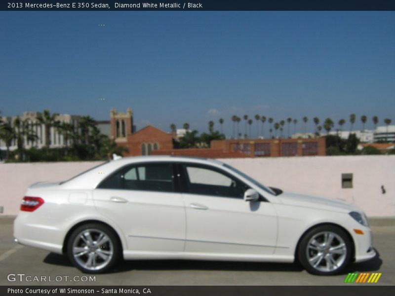 Diamond White Metallic / Black 2013 Mercedes-Benz E 350 Sedan