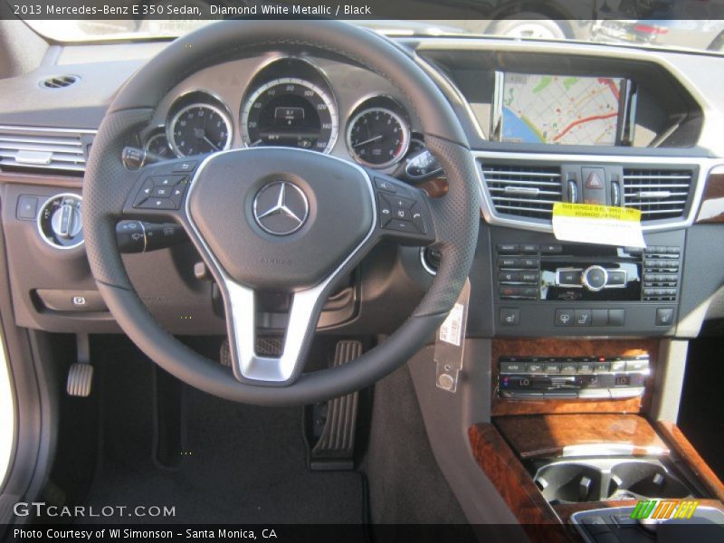 Diamond White Metallic / Black 2013 Mercedes-Benz E 350 Sedan