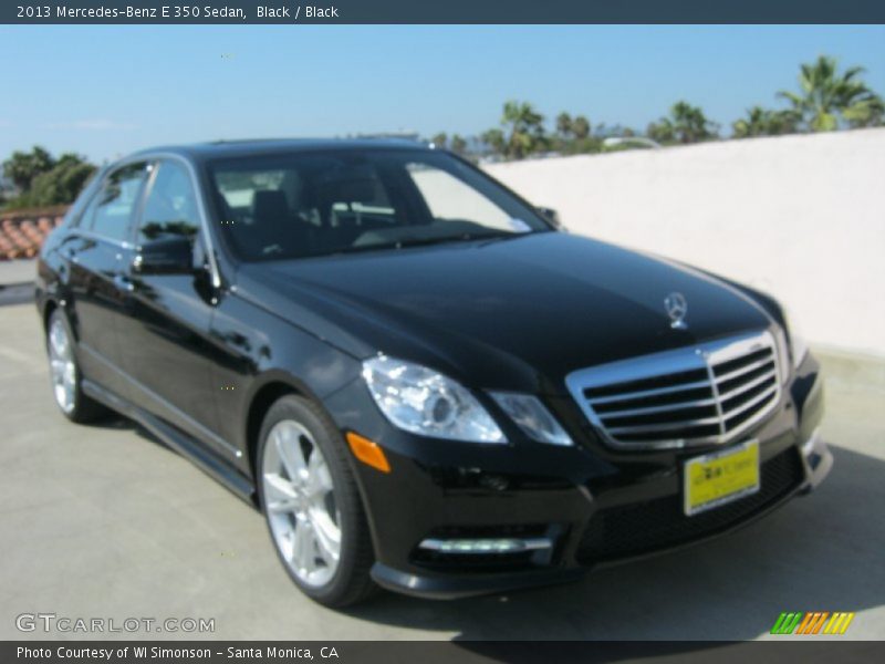 Black / Black 2013 Mercedes-Benz E 350 Sedan
