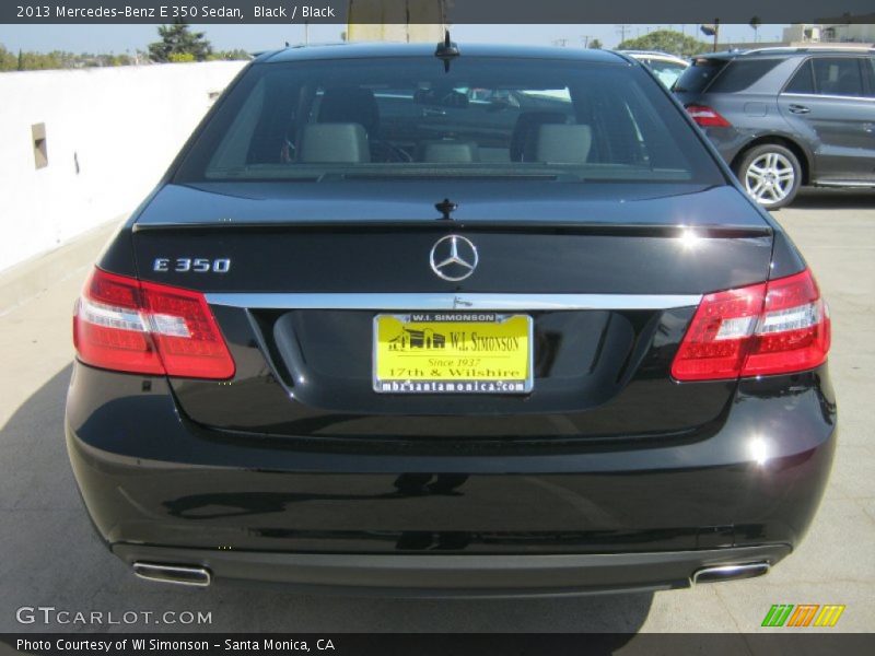 Black / Black 2013 Mercedes-Benz E 350 Sedan