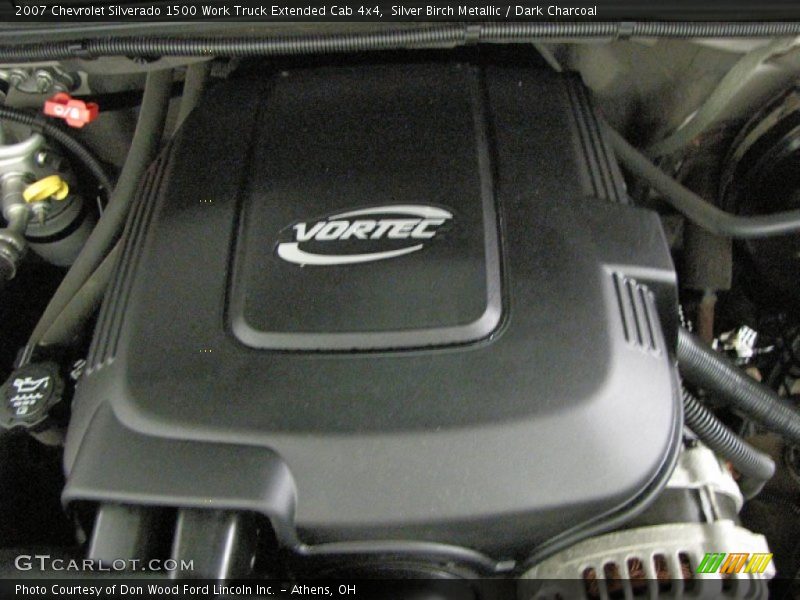 Silver Birch Metallic / Dark Charcoal 2007 Chevrolet Silverado 1500 Work Truck Extended Cab 4x4