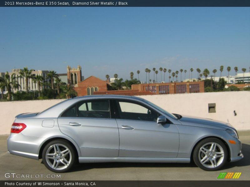 Diamond Silver Metallic / Black 2013 Mercedes-Benz E 350 Sedan