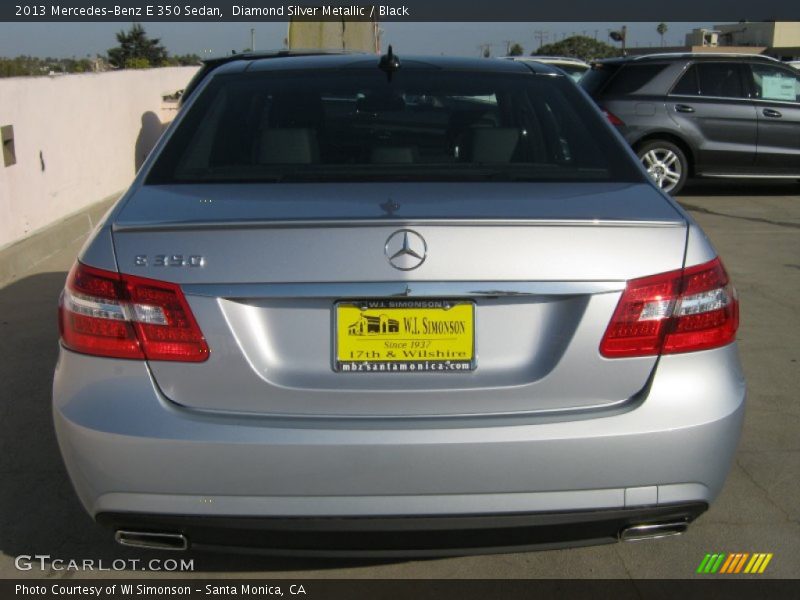 Diamond Silver Metallic / Black 2013 Mercedes-Benz E 350 Sedan