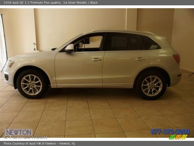 Ice Silver Metallic / Black 2009 Audi Q5 3.2 Premium Plus quattro