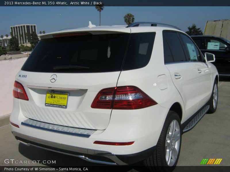 Arctic White / Black 2013 Mercedes-Benz ML 350 4Matic