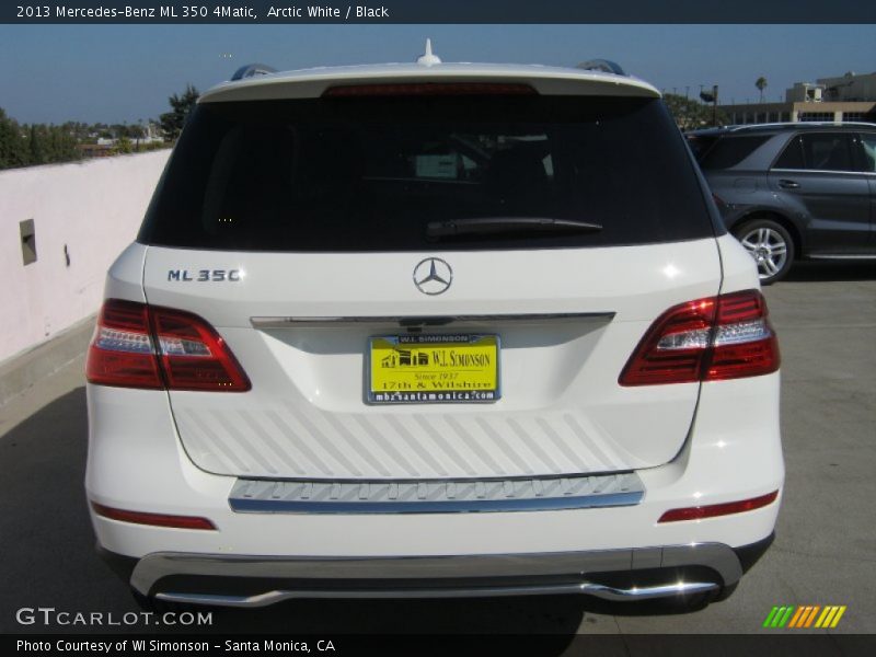 Arctic White / Black 2013 Mercedes-Benz ML 350 4Matic
