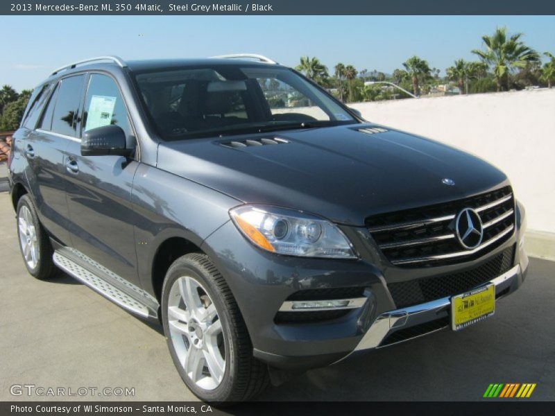 Steel Grey Metallic / Black 2013 Mercedes-Benz ML 350 4Matic