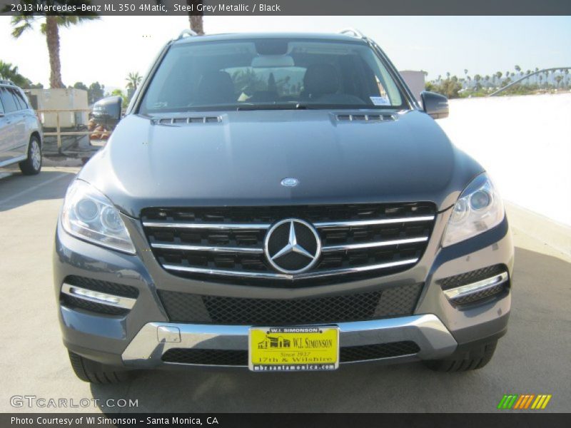 Steel Grey Metallic / Black 2013 Mercedes-Benz ML 350 4Matic