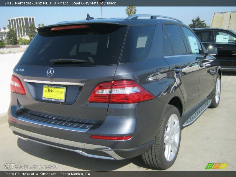 Steel Grey Metallic / Black 2013 Mercedes-Benz ML 350 4Matic