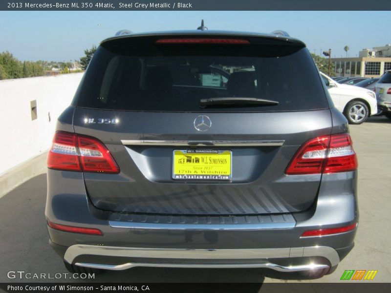 Steel Grey Metallic / Black 2013 Mercedes-Benz ML 350 4Matic