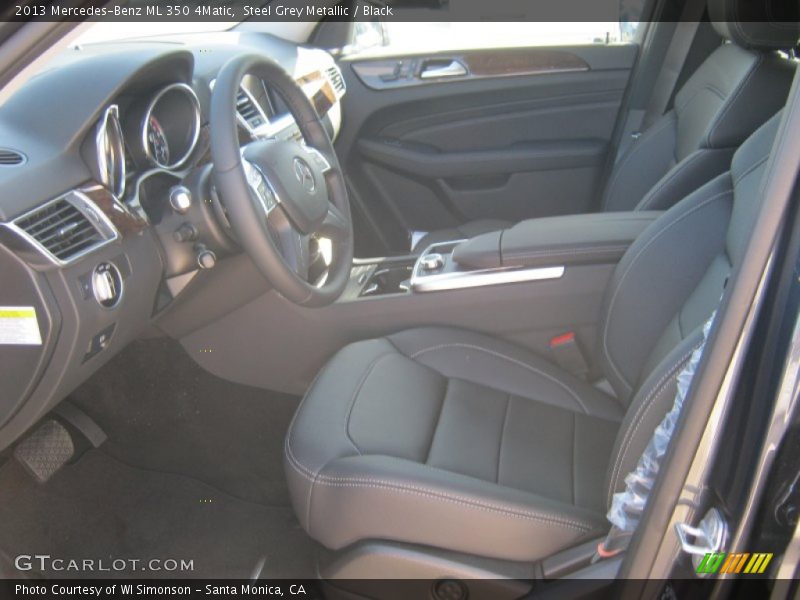 Steel Grey Metallic / Black 2013 Mercedes-Benz ML 350 4Matic