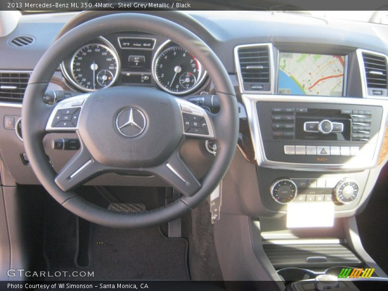 Steel Grey Metallic / Black 2013 Mercedes-Benz ML 350 4Matic