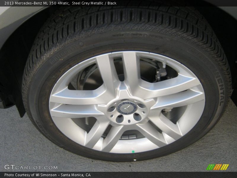 Steel Grey Metallic / Black 2013 Mercedes-Benz ML 350 4Matic
