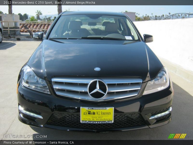 Black / Almond Beige/Mocha 2012 Mercedes-Benz C 250 Sport