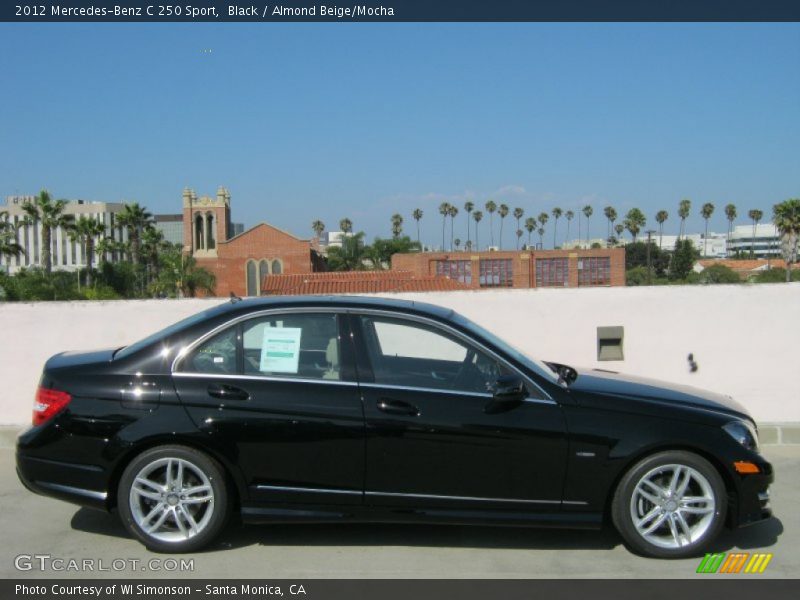Black / Almond Beige/Mocha 2012 Mercedes-Benz C 250 Sport