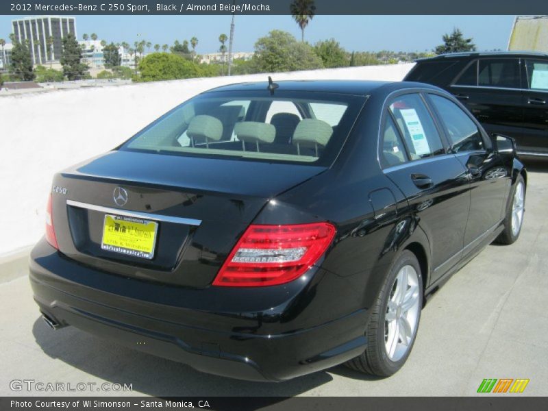 Black / Almond Beige/Mocha 2012 Mercedes-Benz C 250 Sport
